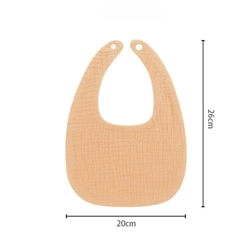 4-Piece Muslin Baby Bib Set