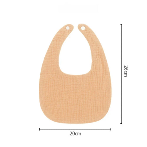 4-Piece Muslin Baby Bib Set