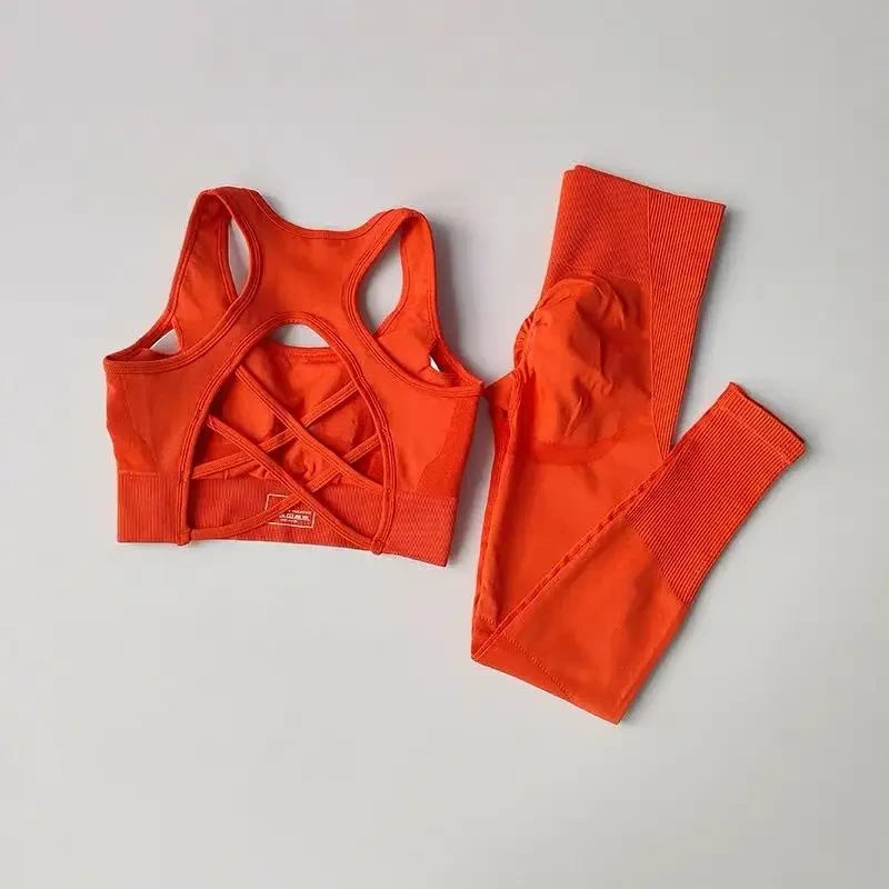 Professional Fitness Sports Bra Set