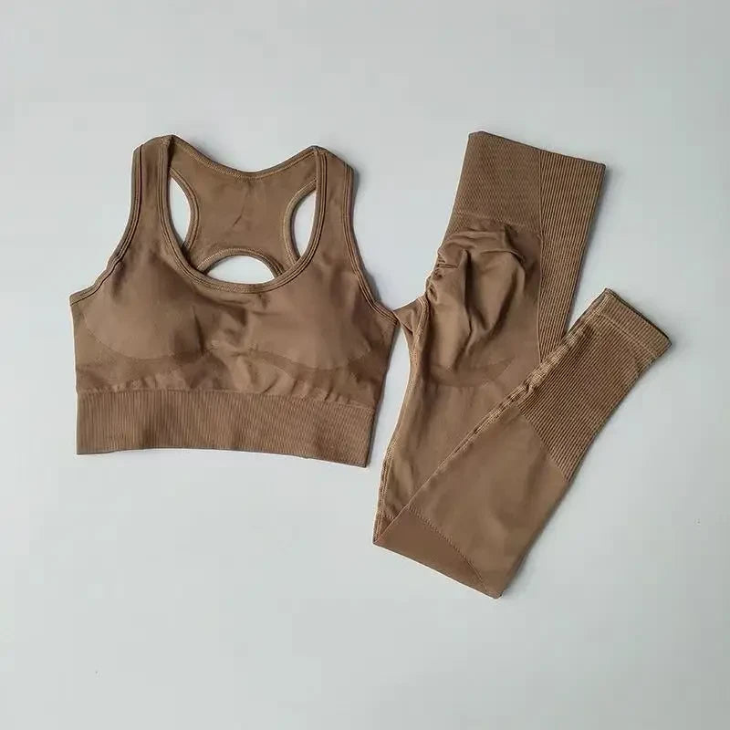 Professional Fitness Sports Bra Set