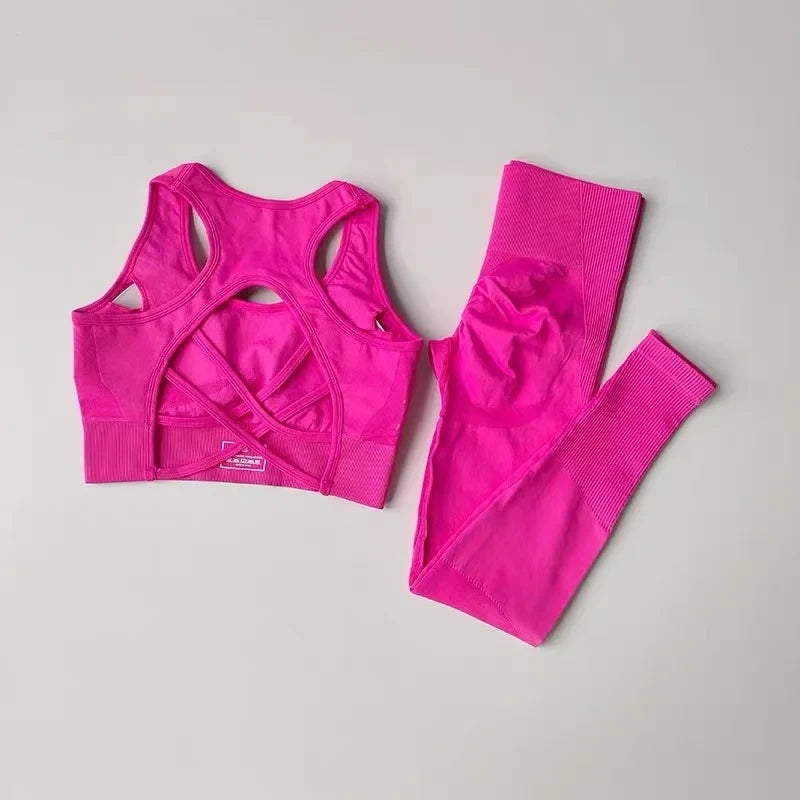 Professional Fitness Sports Bra Set