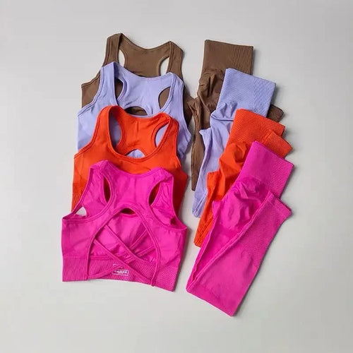 Professional Fitness Sports Bra Set