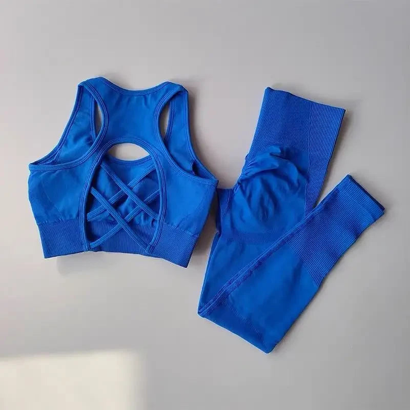 Professional Fitness Sports Bra Set