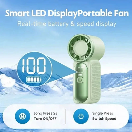 Rechargeable Handheld Turbo Fan