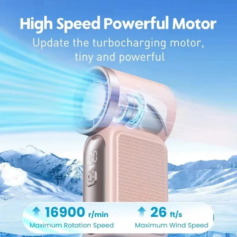 Rechargeable Handheld Turbo Fan